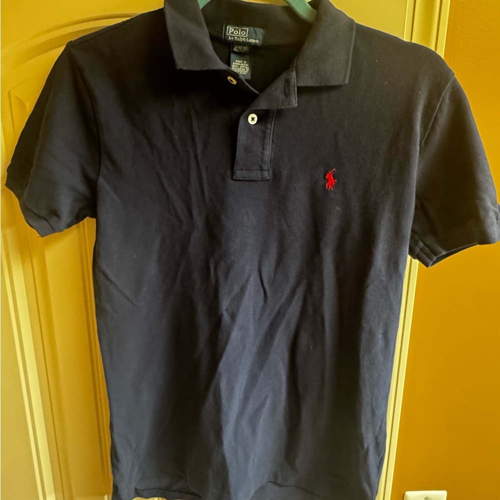 Polo by Ralph Lauren Dark Blue Polo with Red Emblem